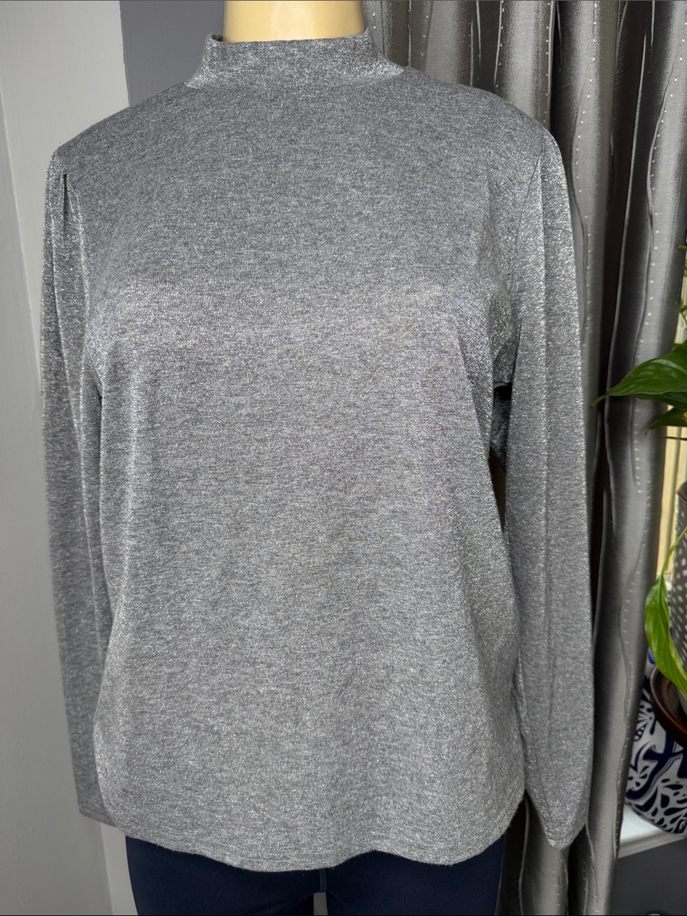 J. Crew Women’s Sz XL  Heather Gray Turtleneck Sweater